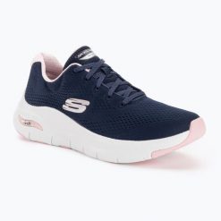 Buty damskie SKECHERS Arch Fit Big Appeal. Niebieskie obuwie sportowe damskie Skechers, bez wzorów. Za 319.99 zł.