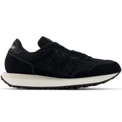 Buty damskie New Balance WS237ABB – czarne. Czarne obuwie sportowe damskie New Balance, bez wzorów, z gumy. Za 199.99 zł.