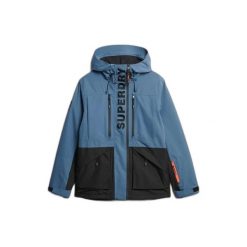 Kurtka narciarska Superdry Ultimate Freestyle. Niebieskie kurtki męskie Superdry., m, bez wzorów, sportowe, bez kaptura. Za 1,296.00 zł.