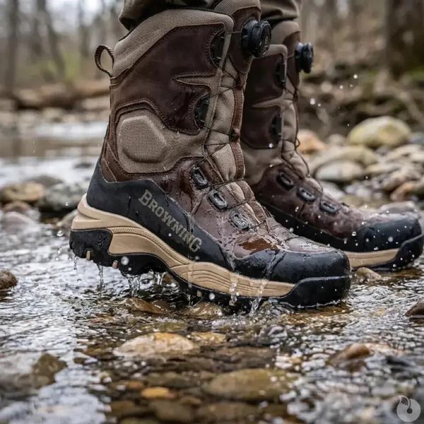 Buty myśliwskie Browning Hunstman II. Brązowe trekkingi męskie Browning, outdoorowe, primaloft. Za 825.00 zł.