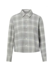 Opus bluzka flanelowa Kobiety Flanela szary, 42. Szare bluzki damskie Opus, bez wzorów, bez kołnierzyka, bez ramiączek. Za 399.95 zł.