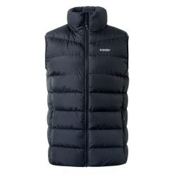 Kamizelka bezrękawnik męski Hi-Tec Sanis - czarna, Rozmiar L. Czarne kurtki męskie Hi-tec, l, bez wzorów, bez kaptura. Za 139.99 zł.