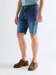 MESKIE SZORTY WRANGLER TEXAS SHORTS STORMFORGE BLUE 112377789. Niebieskie szorty męskie Wrangler, bez wzorów, z jeansu. Za 159.99 zł.