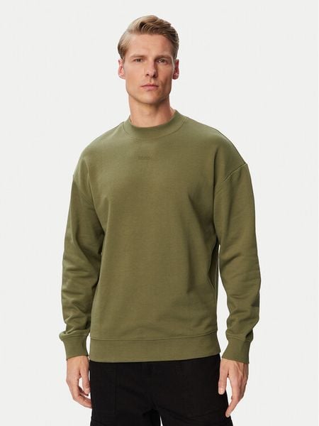 HUGO Bluza Dapocrew 50525892 Khaki Regular Fit. Brązowe bluzy męskie Hugo, m, bez wzorów, z bawełny, bez kaptura. Za 359.99 zł.