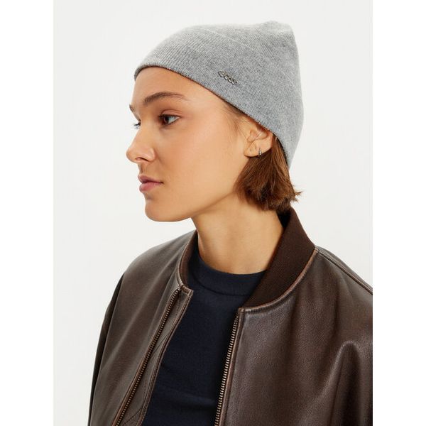 Czapka BOSS. Szare czapki i kapelusze damskie Boss, na zimę, bez wzorów. Za 179.99 zł.