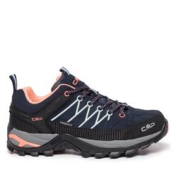 Trekkingi CMP. Niebieskie obuwie sportowe damskie CMP, bez wzorów, trekkingowe. Za 359.99 zł.