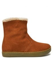 Birkenstock Kozaki Lille Kids Leve M 1020206 Brązowy. Brązowe buty zimowe dziewczęce Birkenstock, bez wzorów, ze skóry, bez zapięcia. Za 539.99 zł.