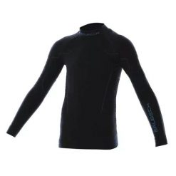 Bluza męska Brubeck Thermo Junior czarny 140/146 LS13640. Czarne bluzy sportowe męskie Brubeck, m, bez wzorów, bez kaptura, do piłki nożnej. Za 128.00 zł.