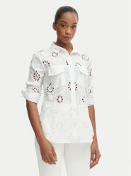 Iconique Koszula Blake IC26-005 Biały Regular Fit. Białe bluzki damskie Iconique, s, bez wzorów, z bawełny, bez kołnierzyka, bez ramiączek. Za 359.99 zł.