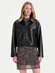 ONLY Kurtka z imitacji skóry Nicki 15356871 Czarny Regular Fit. Czarne kurtki damskie Only, m, bez wzorów, ze skóry, bez kaptura. Za 169.99 zł.