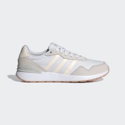 Buty Run 60s 4.0. Białe obuwie sportowe damskie Adidas, bez wzorów, z gumy, do biegania. Za 259.65 zł.