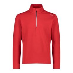 Bluza męska CMP 3G10747. Czerwone bluzy sportowe męskie CMP, m, bez wzorów, bez kaptura, trekkingowe. Za 274.00 zł.