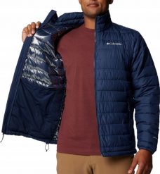 Kurtka męska Columbia Columbia Powder Lite II Jacket 2086964464 Granatowe L. Kurtki męskie Columbia, l, bez wzorów, bez kaptura. Za 374.08 zł.