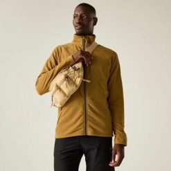 Męska bluza polarowa Switch Out Pro Quick Drying z zamkiem błyskawicznym. Brązowe bluzy męskie Dare 2b, m, bez wzorów, z materiału, bez kaptura. Za 349.99 zł.