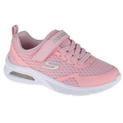 Buty sportowe Sneakersy dziewczęce, Skechers Microspec Max. Czerwone buty sportowe dziewczęce Skechers, bez wzorów, z materiału, bez zapięcia, trekkingowe. Za 179.99 zł.
