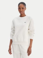 Lacoste Bluza SF5270 Écru Regular Fit. Bluzy damskie Lacoste, bez wzorów, z bawełny, bez kaptura. Za 549.99 zł.