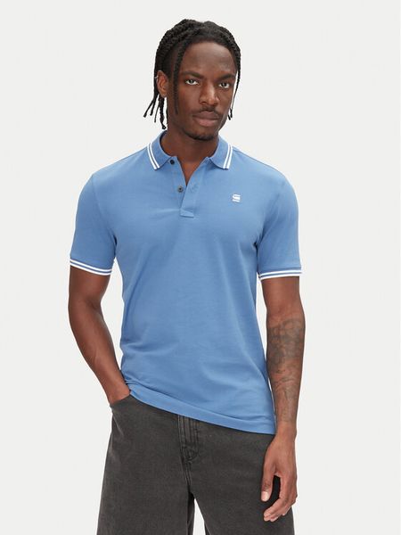 G-Star Raw Polo Dunda D17127-5864 Brązowy Slim Fit. Brązowe koszulki polo męskie G-Star Raw, m, bez wzorów, z bawełny, retro, bez ramiączek. Za 239.99 zł.