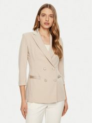 Imperial Marynarka JU25IAW Beżowy Slim Fit. Brązowe żakiety damskie Imperial, l, bez wzorów, z syntetyku. Za 299.99 zł.