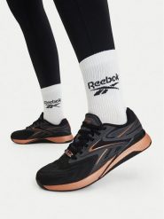 Reebok Buty na siłownię EO-NANO X5 EDGE 100263999 Czarny. Czarne obuwie sportowe damskie Reebok, bez wzorów, z materiału, na fitness i siłownię. Za 599.99 zł.