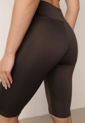 Brązowe Szorty Kolarki z Wysokim Stanem i Modelującym Pasem Toadgrass. Brązowe szorty damskie Born2be, l, bez wzorów, eleganckie, z podwyższonym stanem. Za 39.99 zł.