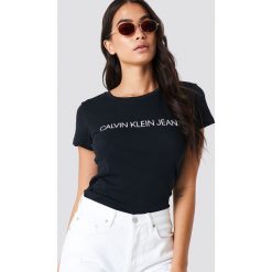 Calvin Klein T-shirt Core Institutional Logo - Black. T-shirty damskie marki Calvin Klein. Za 161.95 zł.