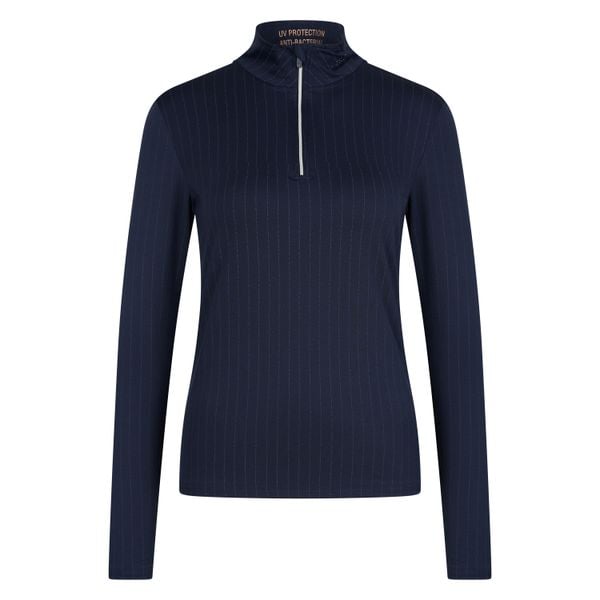 Damska koszulka do jazdy konnej Euro-Star Sole. Niebieskie t-shirty damskie EURO-STAR, bez wzorów, retro, bez kołnierzyka. Za 297.50 zł.