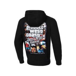 Bluza męska Pitbull z kapturem Most Wanted. Czarne bluzy męskie PITBULL, m, bez wzorów, z kapturem, na fitness i siłownię. W wyprzedaży za 229.00 zł.
