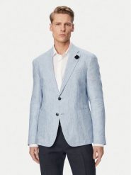 JOOP! Marynarka Hoverest 30102592 Niebieski jasny Slim Fit. Niebieskie garnitury męskie JOOP!, bez wzorów, ze lnu. Za 1,659.00 zł.