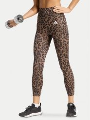 Adidas Legginsy Optime Essentials 3-Stripes KZ2520 Brązowy Slim Fit. Brązowe legginsy damskie Adidas, s, bez wzorów, z syntetyku. Za 219.99 zł.