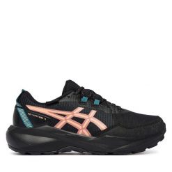 Buty do biegania Asics. Czarne obuwie sportowe damskie Asics, bez wzorów, do biegania. Za 419.99 zł.