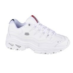 Buty sportowe Sneakersy damskie, Skechers Energy. Białe obuwie sportowe damskie Skechers, bez wzorów, z materiału, trekkingowe, Skechers Sport. Za 365.00 zł.
