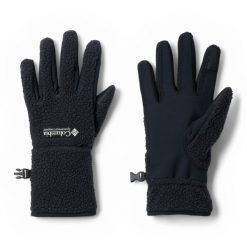 Rękawiczki trekkingowe damskie Columbia Helvetia II Sherpa. Czarne rękawiczki damskie Columbia, bez wzorów, sportowe. Za 149.99 zł.