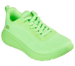 Buty do chodzenia damskie Skechers Bobs Neon Coral. Brązowe obuwie sportowe damskie Skechers, bez wzorów, z materiału, trekkingowe. Za 335.00 zł.