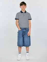 Szorty chłopięce jeansowe granatowe Andys 590. Niebieskie szorty dla chłopców Big Star, na lato, bez wzorów, z denimu, eleganckie. Za 139.99 zł.