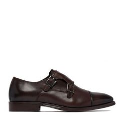Półbuty GINO ROSSI. Brązowe eleganckie półbuty Gino Rossi, wizytowe, bez zapięcia. Za 479.99 zł.