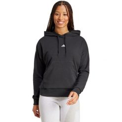 Bluza damska adidas Essentials Small Logo French Terry. Czarne bluzy damskie Adidas, xs, bez wzorów, z bawełny, z kapturem. Za 236.10 zł.
