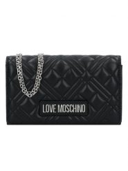 LOVE MOSCHINO Torebka JC4248PP0MLA000B Czarny. Czarne listonoszki damskie Love Moschino, bez wzorów, ze skóry, wizytowe, bez dodatków. Za 399.99 zł.