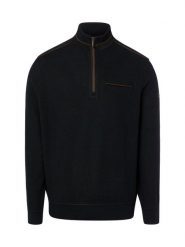 Bugatti bluza typu troyer Mężczyźni czarny, XL. Czarne bluzy męskie Bugatti, m, bez wzorów, bez kaptura. Za 499.95 zł.