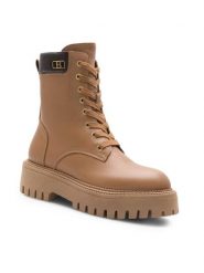 Badura Trapery SEGOVIA-8048 Brązowy. Brązowe kozaki damskie Badura, ze skóry. Za 429.99 zł.