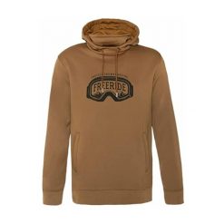 KLASYCZNA Bluza męska z kapturem i logo. Brązowe bluzy męskie Protest, m, bez wzorów, z kapturem. W wyprzedaży za 262.49 zł.