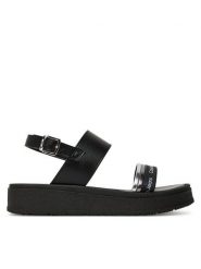 Calvin Klein Jeans Sandały V4A2-82053-0371X S Czarny. Czarne sandały dziewczęce Calvin Klein Jeans, z jeansu, bez zapięcia. Za 279.99 zł.