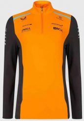 Bluza męska McLaren Castore 1/4 Zip szaro-pomarańczowa. Brązowe bluzy męskie 55PROTEC, m, bez wzorów, z elastanu, bez kaptura. Za 254.99 zł.