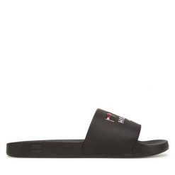 Klapki Tommy Hilfiger. Czarne klapki męskie Tommy Hilfiger. Za 119.99 zł.