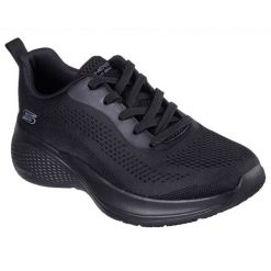 Buty Skechers Bobs Sport Infinity W 117550-BBK czarne. Czarne obuwie sportowe damskie bez wzorów, z dzianiny. Za 515.58 zł.