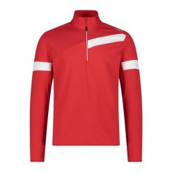 Golf męski techniczny CMP. Brązowe bluzy męskie CMP, m, bez wzorów, bez kaptura. Za 119.99 zł.