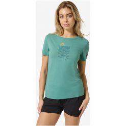 Koszulka damska SUPER.NATURAL W Sea Line Tee. Zielone t-shirty damskie super.natural, m, bez wzorów, z materiału, bez kołnierzyka. Za 249.99 zł.