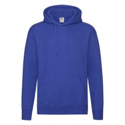 Męska Bluza Z Kapturem Premium. Niebieskie bluzy męskie Fruit of the Loom, m, bez wzorów, z kapturem. Za 112.99 zł.