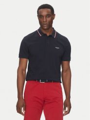Hechter Paris Polo 74018 151902 Granatowy Regular Fit. Niebieskie koszulki polo męskie Hechter Paris, l, bez wzorów, z bawełny, bez ramiączek. Za 159.99 zł.