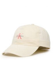 Calvin Klein Czapka z daszkiem LV04K5027G Beżowy. Brązowe czapki i kapelusze damskie Calvin Klein, bez wzorów, z bawełny. Za 129.99 zł.