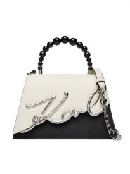 KARL LAGERFELD Torebka B3W30015 Biały. Białe torebki do ręki damskie KARL LAGERFELD, bez wzorów, ze skóry, bez dodatków. Za 1,399.00 zł.